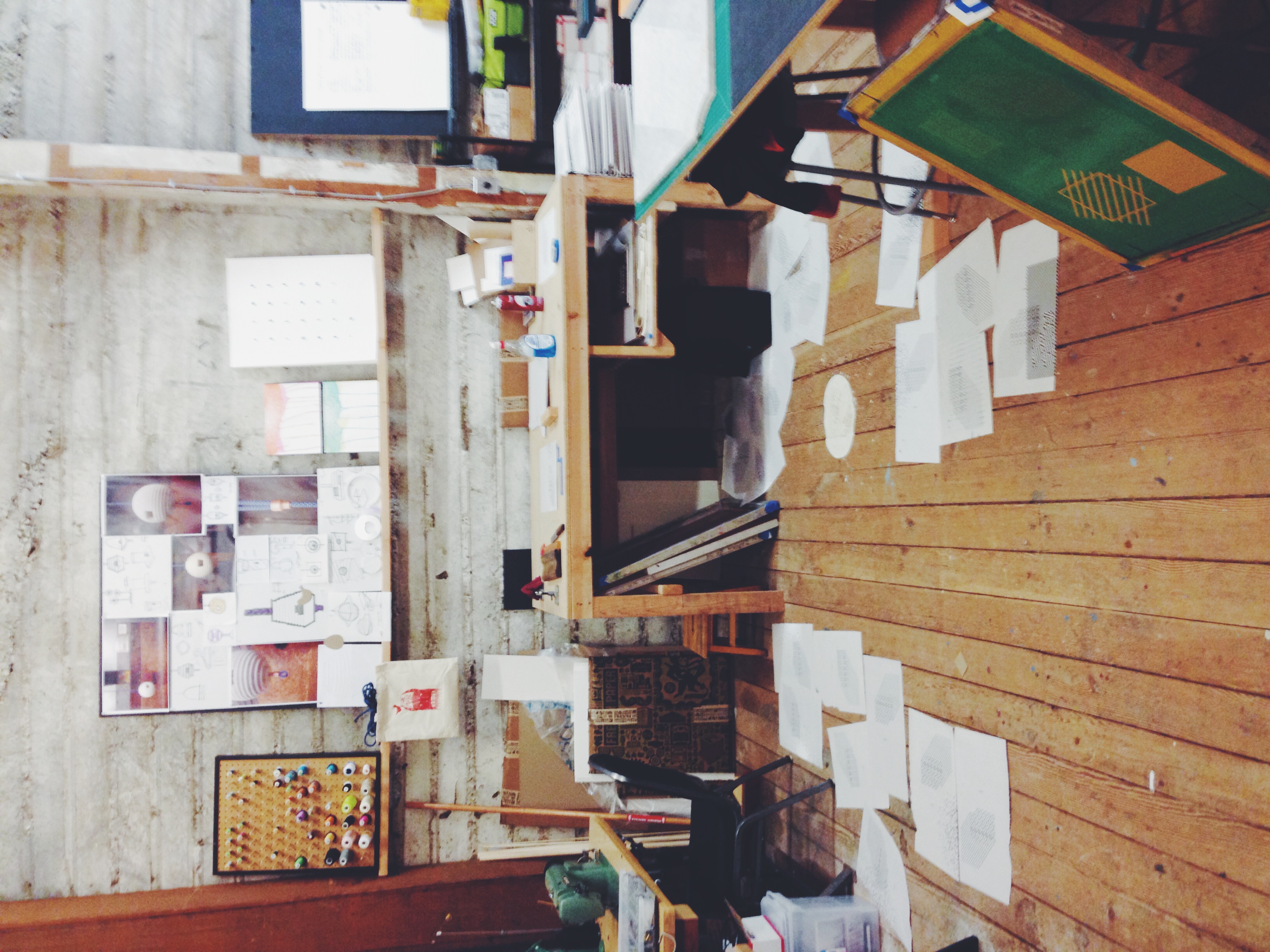 A cluttered workspace means an uncluttered mind (most of the time).