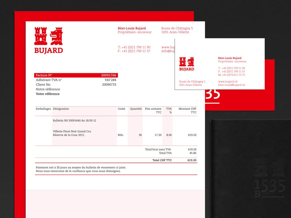  Corporate stationary – letterhead and business cards. 