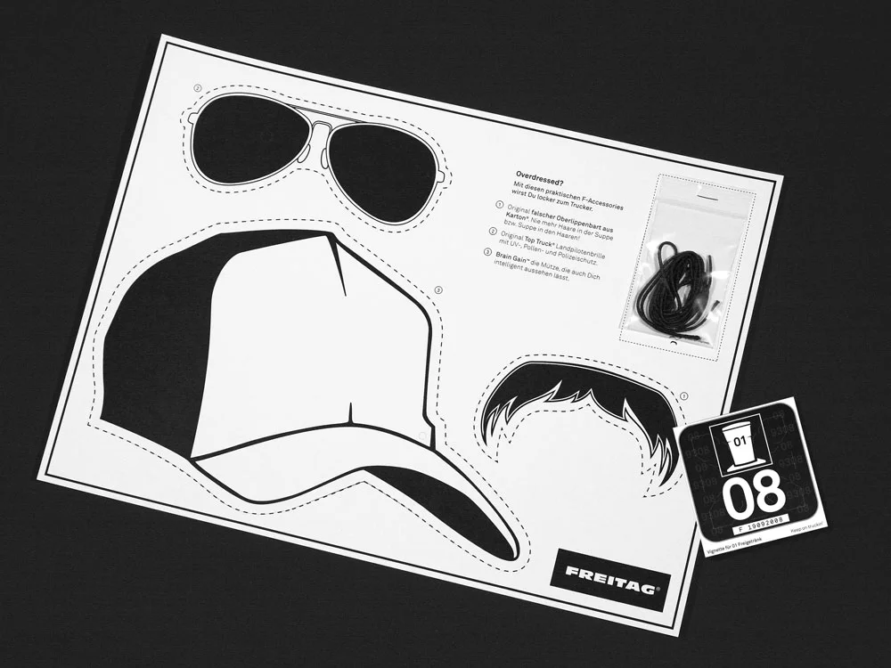  "Pimp your Style" – pre-perfored paper set for the meals trays along with a beer voucher. 