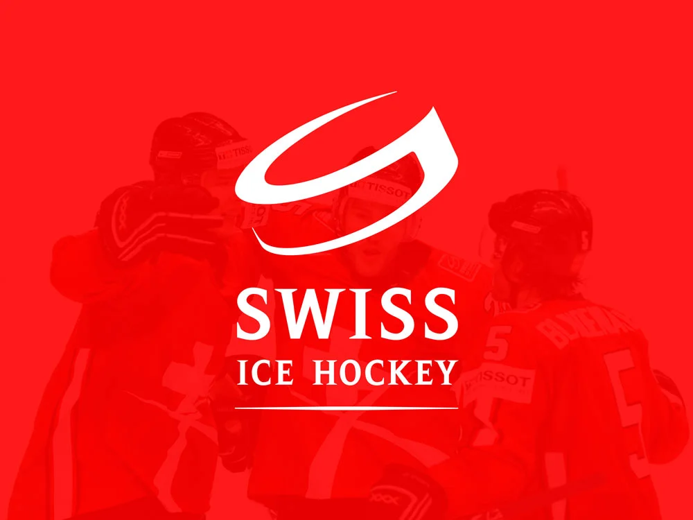  Official logo of the national hockey league 'Swiss Ice Hockey'. 