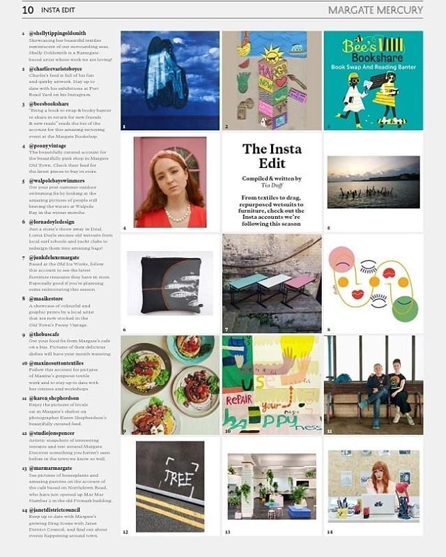 Thankyou to @margatemercury @tiaduff99 for featuring us at no 6 of the top 10 Instagram accounts to follow 👊👊👊
A Big Shout Out to @peony_vintage @maaikestore @junkdeluxemargate @walpolebayswimmers @beesbookshare @shellytippingoldsmith @charlieevar