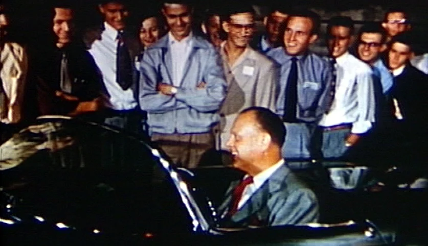 FBCG boys on tour of GM Styling with HJE in 1951.