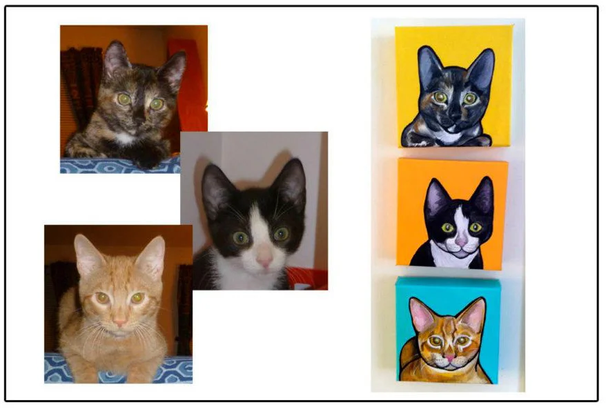 If getting a photo of multiple pets together is hard to do, consider doing a series instead! 