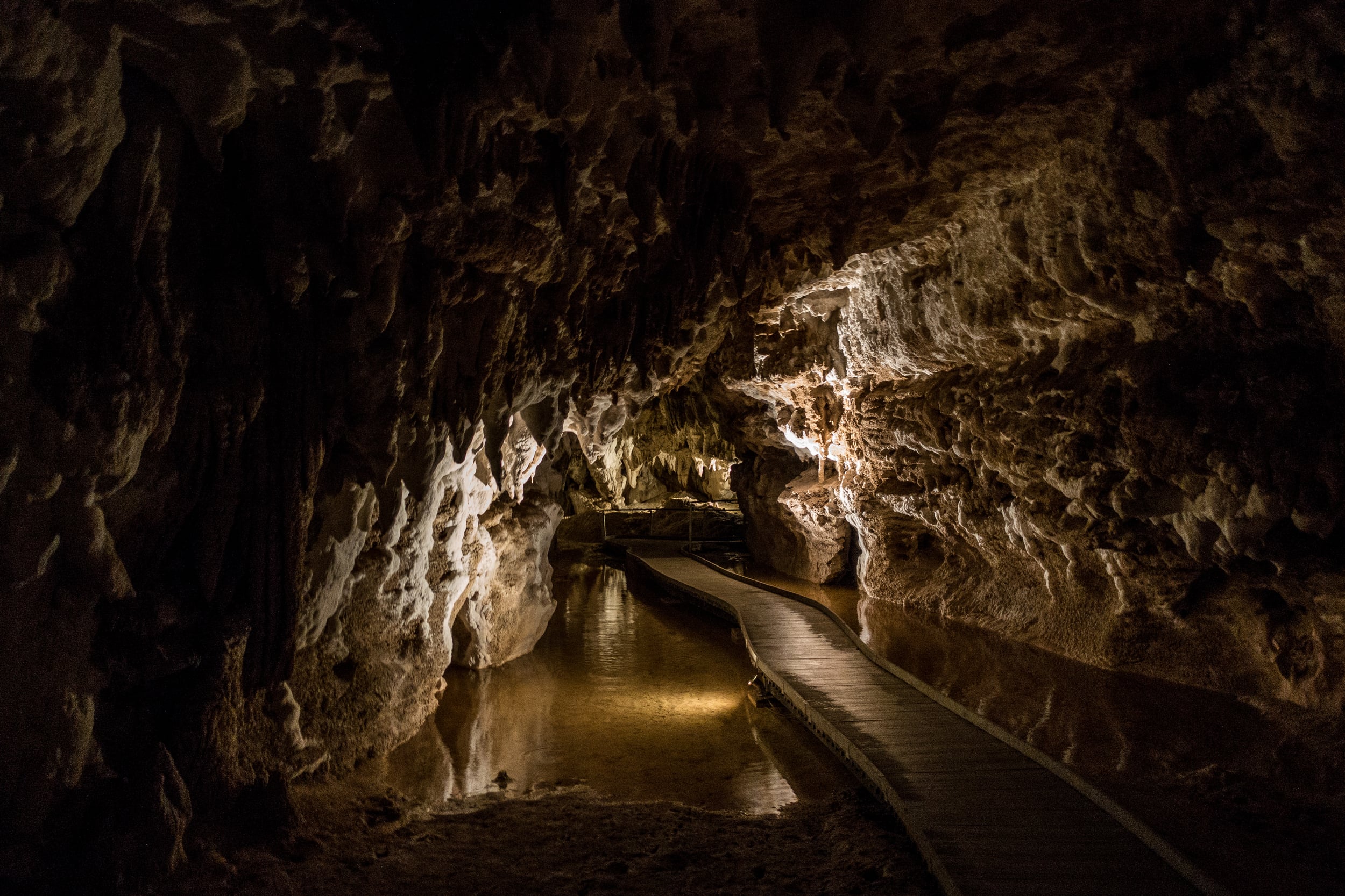 Another stunning view of the cave's new walkway.