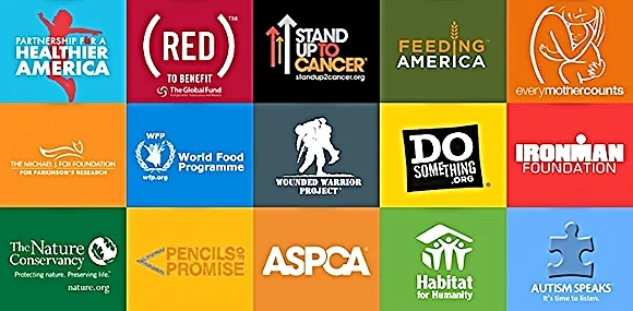 A selection of charities supported by Charity Miles