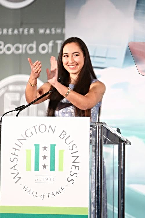 George C. Marshall High School senior Anya Karaman discusses her experiences as a JA volunteer and student.