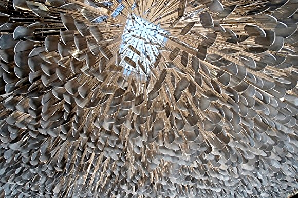 Close up on the chandelier