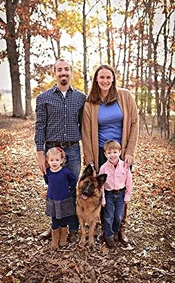 Natasha with her new family