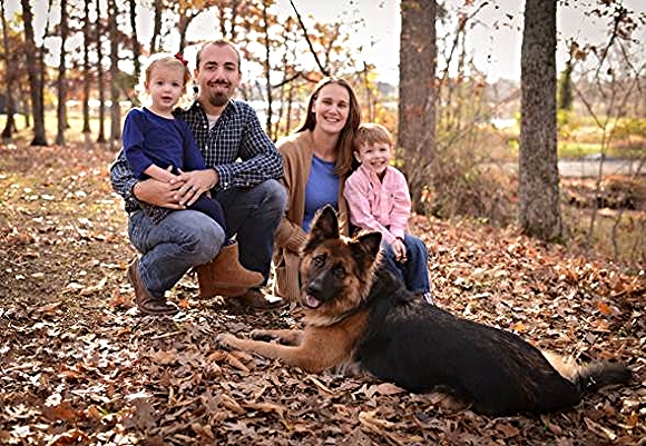 Natasha (also called Sasha) with her new family. 