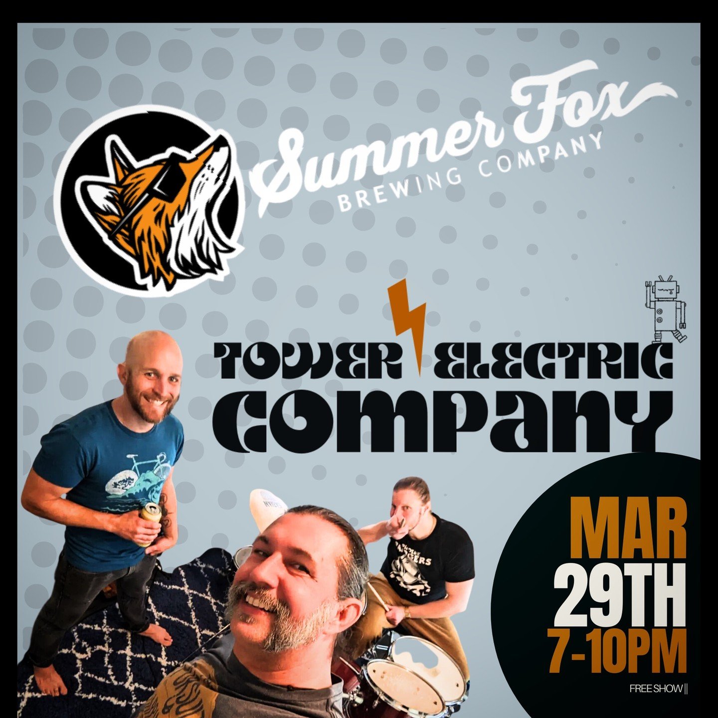 Join us this Friday @summerfoxbrewing for some tasty tunes and delicious craft beer!