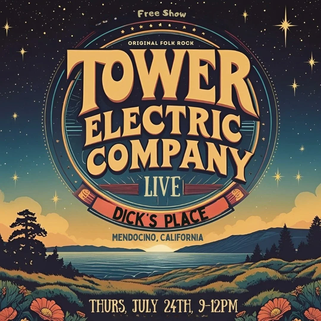 Dick's Place || TONIGHT || 9-12PM Mendocino holds a special place in our hearts. Tomorrow night we'll be visiting our old friends at the historic @goldenwestsaloon !!!!