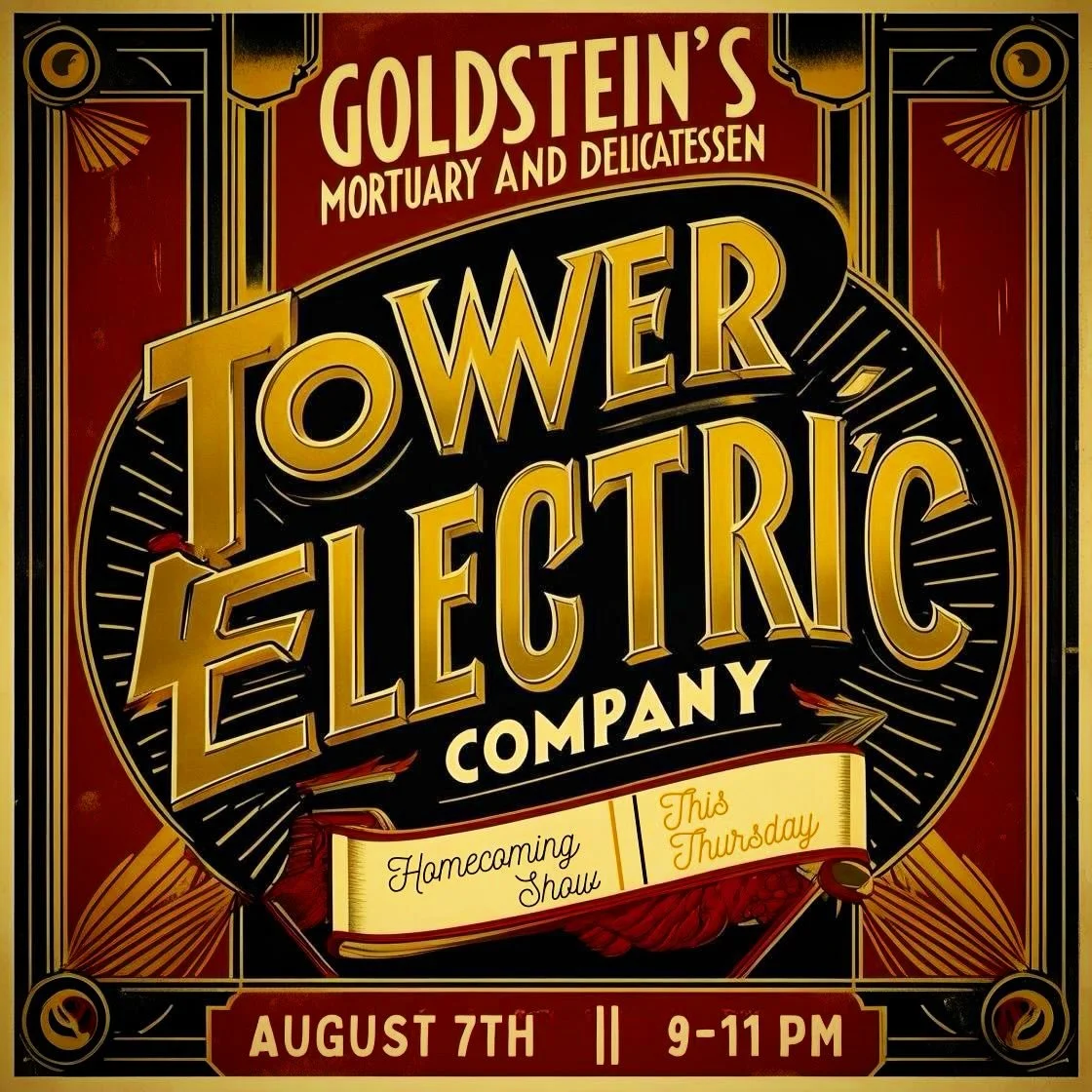 ⚡️HOMECOMING SHOW⚡️
After 12 shows in 12 days, we&rsquo;re excited to be back home and perform at @goldsteinsbeer THIS THURSDAY 9-11pm ! Hope to see you there