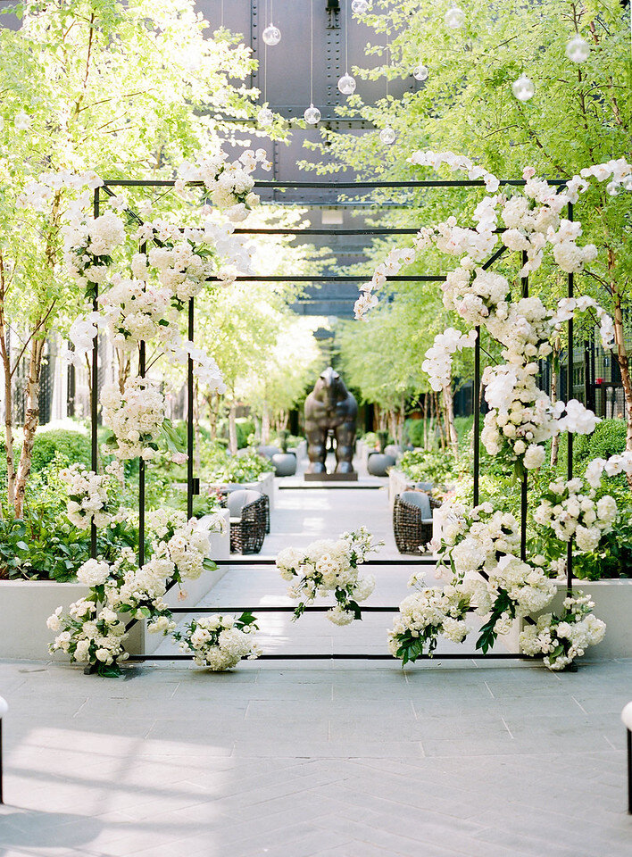 Wedding Ceremony arbor flower design