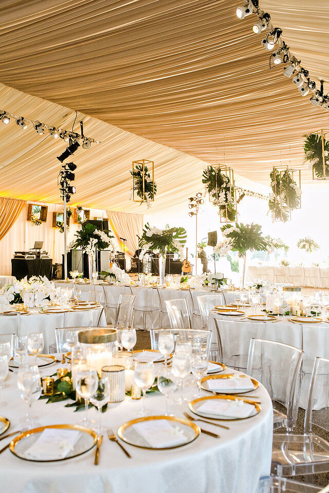 Tropical floral weddings reception inspiration