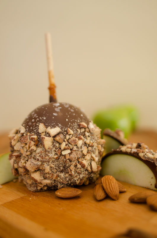 Milk Chocolate Covered Apple W/ Nuts