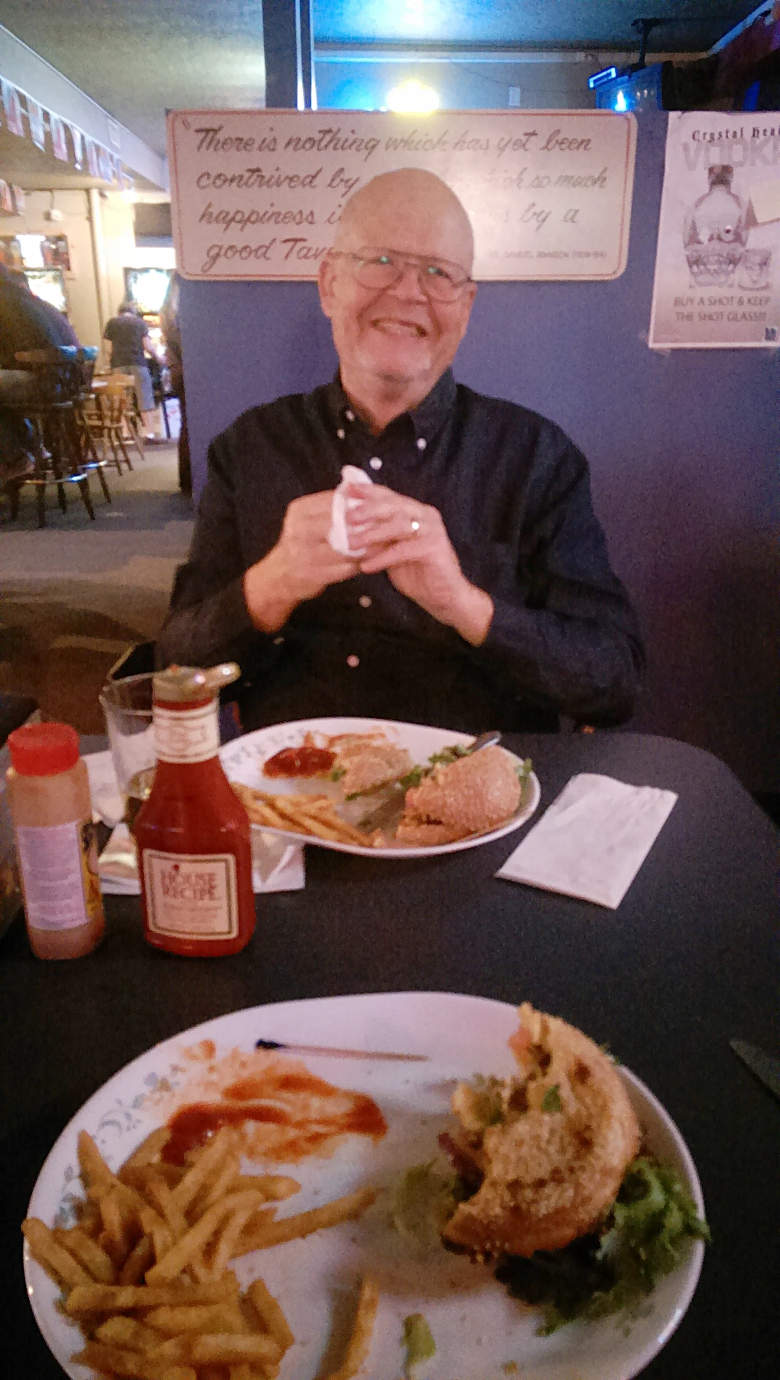 Just grabbing a burger and beer... might have ended w/ a fireball taster.