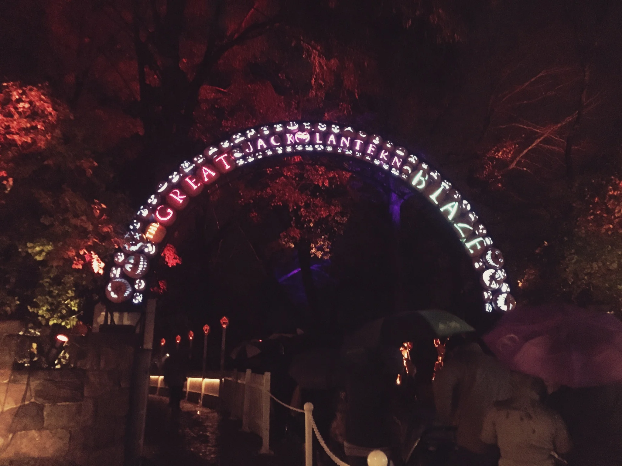 The entrance to the event. 