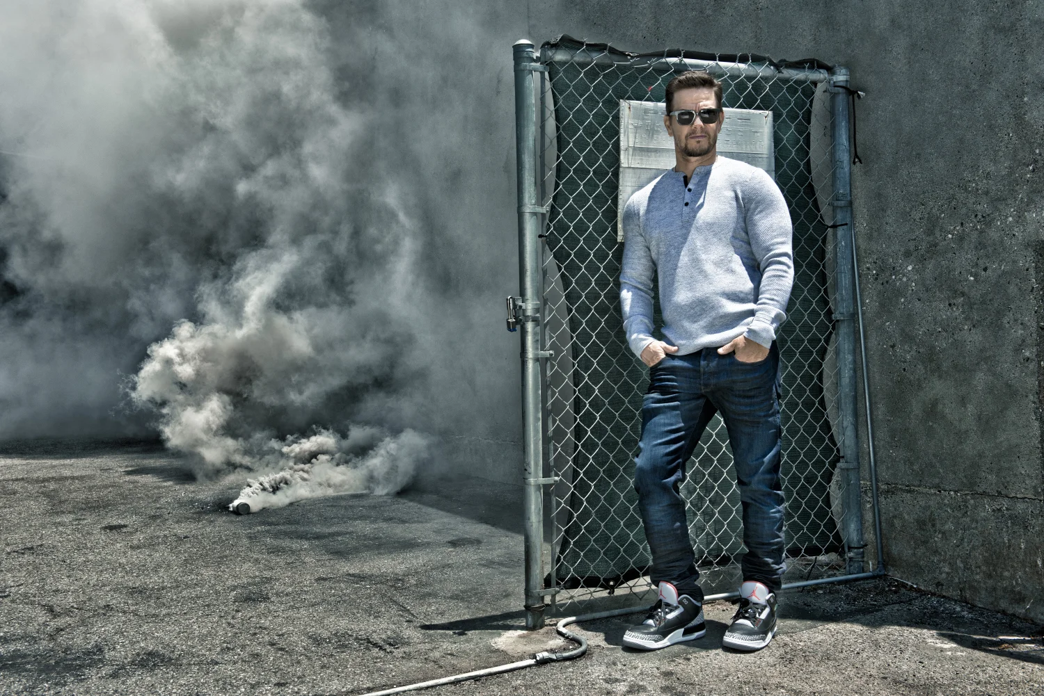 Mark Walhberg - Actor - photographed at the Wild Card Boxing Gym, Santa Monica © Credit Barry J Holmes ©
