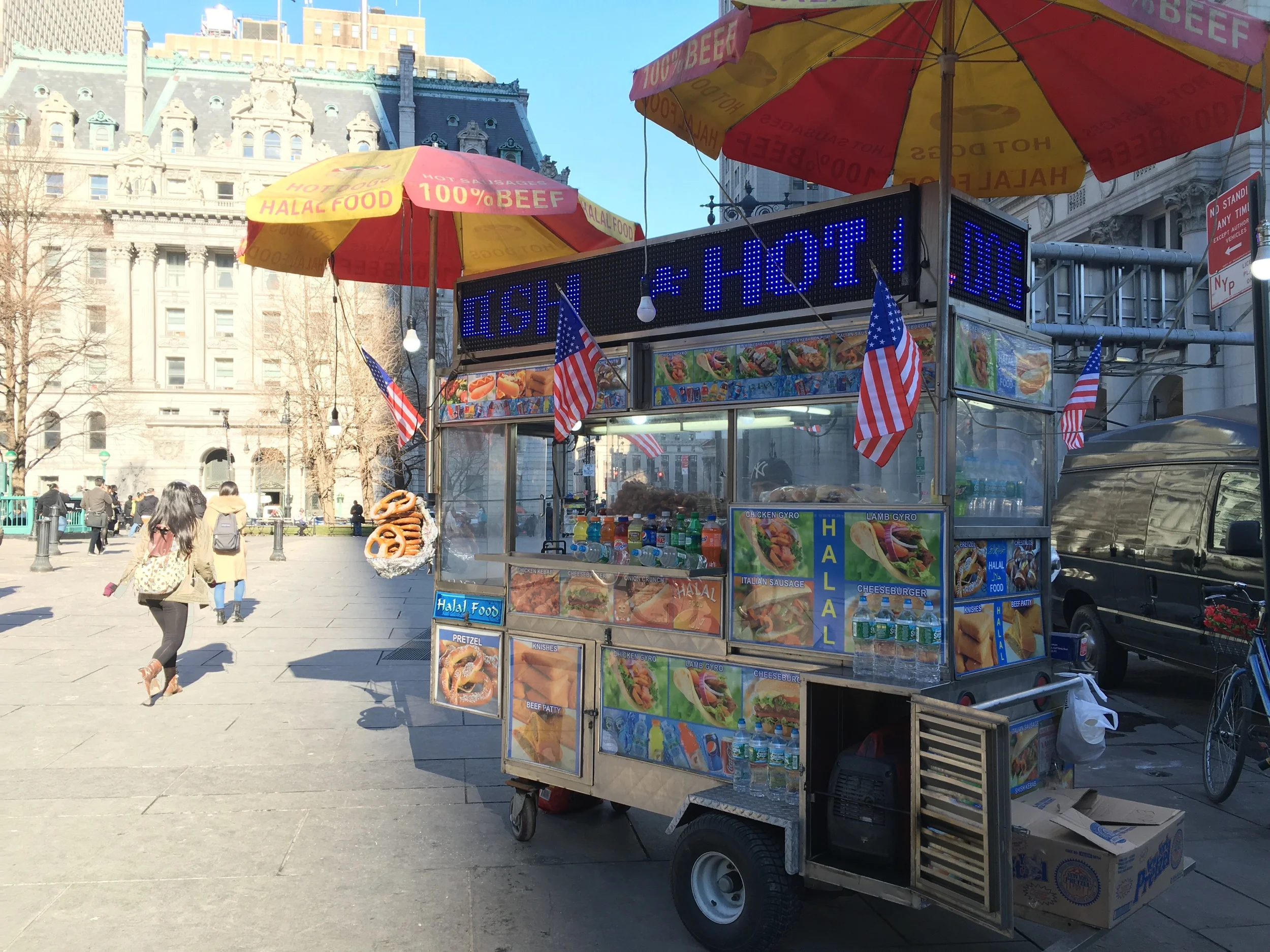 NYC food cart
