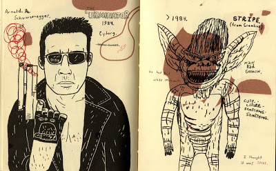 Todd, Badassess: Arnold Schwarzenegger as theTerminator, and a Gremlin. 