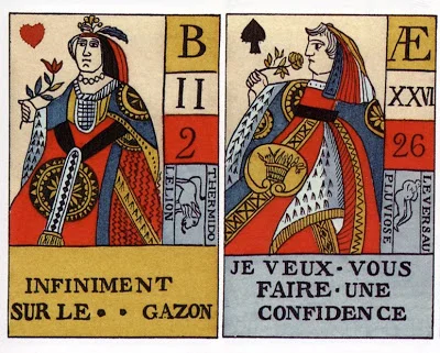 Revolutionary Era Question and Answer Cards , French, reproduced in Antique Playing Cards; A Pictorial Treasury , by Henry Rene D'Allemange, first published in 1906 and reissued by Dover in 1996