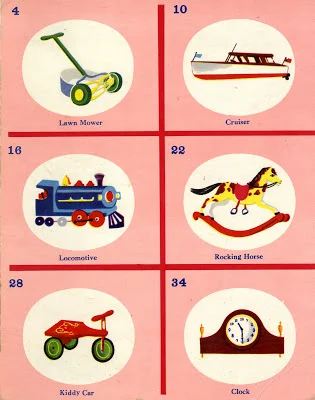 C. Clement, Picture Lotto Game Card , Samuel Gabriel Sons and Company, circa 1950