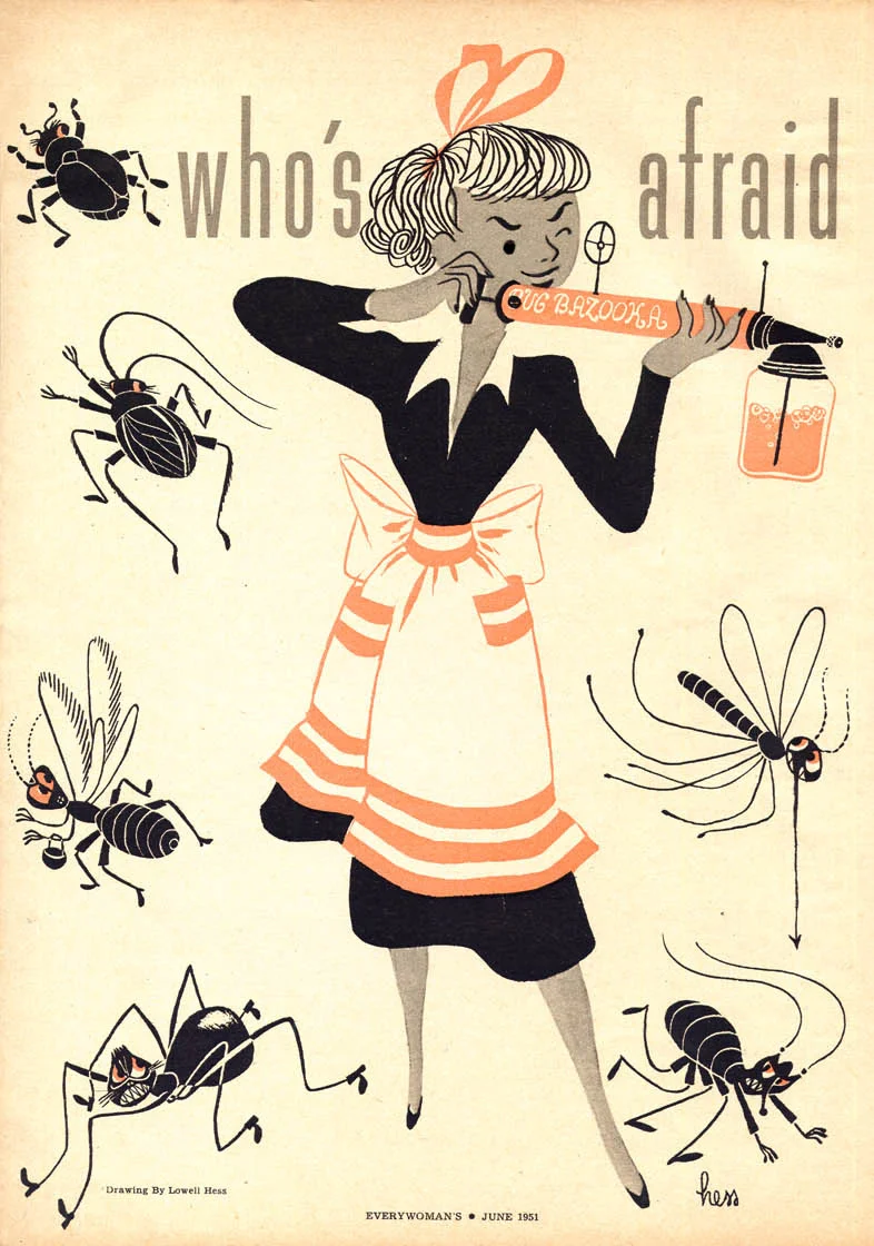 Lowell Hess, detail, Who's afraid of the big bad bug? 