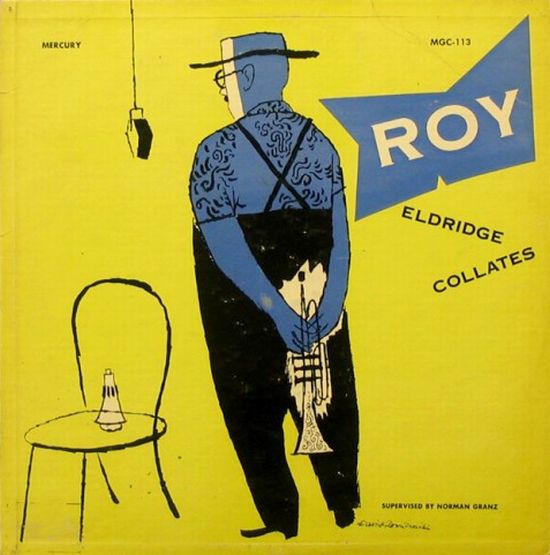 David Stone Martin, Roy Eldridge Collates , album cover illustration, Mercury/Clef Records, 1952