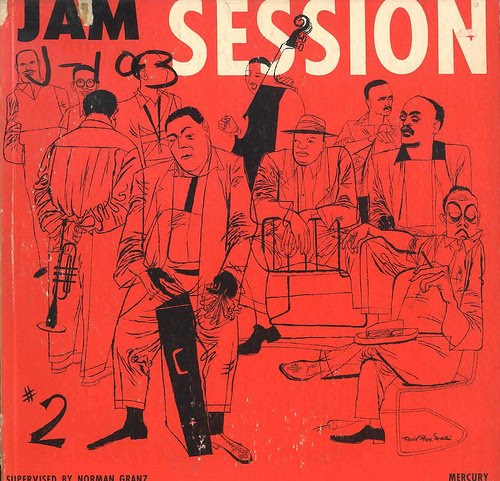 Martin, Jam Session #2 , album cover illustration, Mercury/Clef Records, 1953 (?)