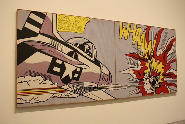 Roy Lichtenstein, WHAAM, magna on canvas, 1963, photograph by Matt Duarte, 2010(?)
