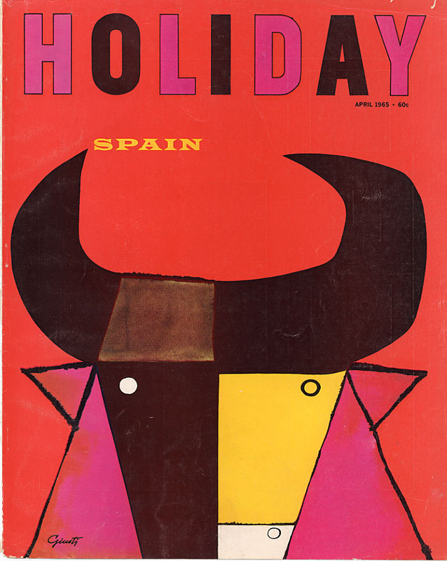 George Giusti, cover design for Holiday Magazine, 1965
