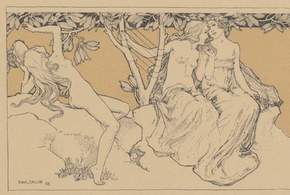 Karel Spillar, detail from Music, Poetry, Painting .