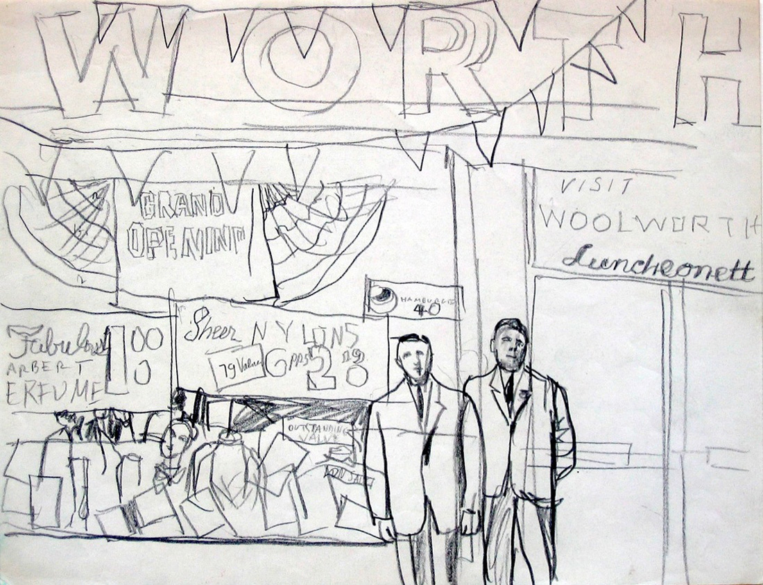 Robert Weaver, suite of images from What's Come Over Old Woolworth?, Fortune Magazine, January 1969