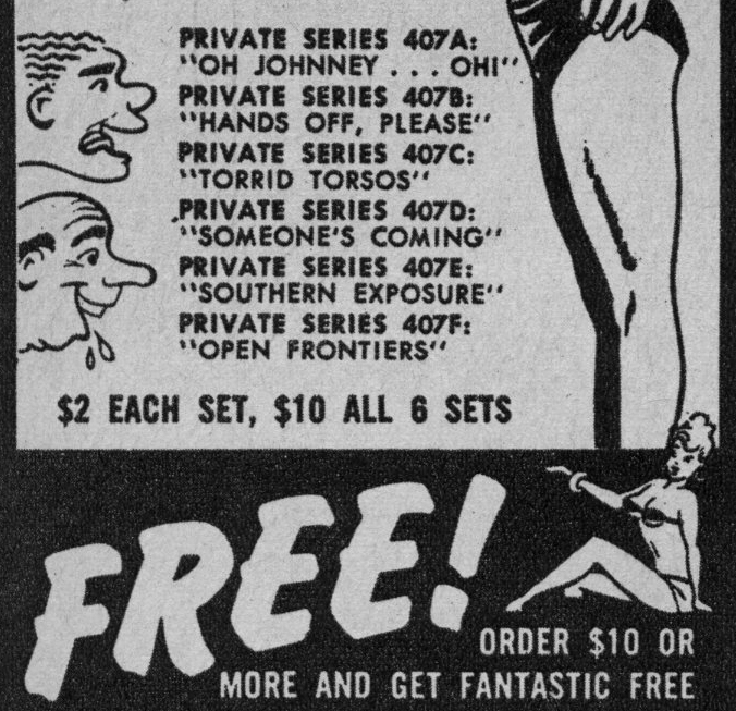 Detail, stag film advertisements in Gala.