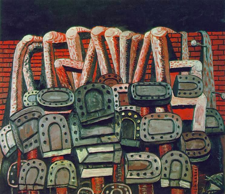  Guston, Ancient Wall, oil on canvas, 1976