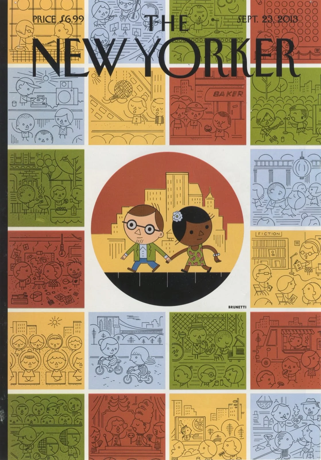 Ivan Brunetti, Goings On Around Town , New Yorker cover, September 23, 2013