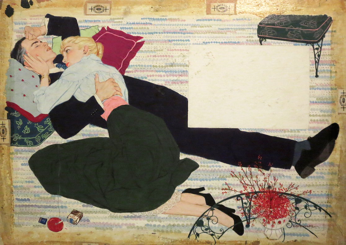 Mac Conner, Illustration for part one of “The Other Father” by Laura Z. Hobson. Cosmopolitan , November 1949. Gouache and graphite on illustration board. On view at the Museum of the City of New York. 