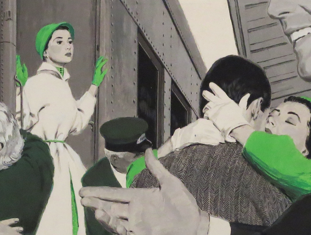 Mac Conner, “No Kiss for Kate." Detail .
