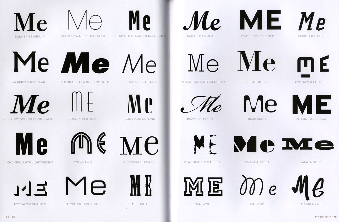 A particularly effective spread, from the chapter devoted to typography. 