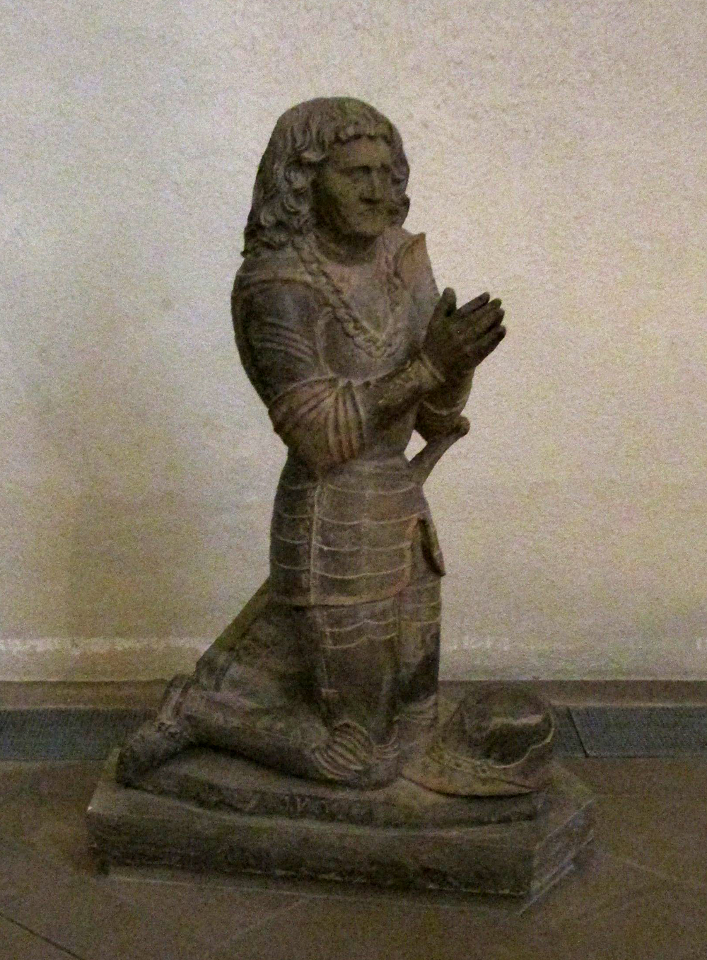 The Praying Knight , an unattributed portrait of Herman von Saschsenheim (1430-1508). Stiftskirche, Stuttgart. 