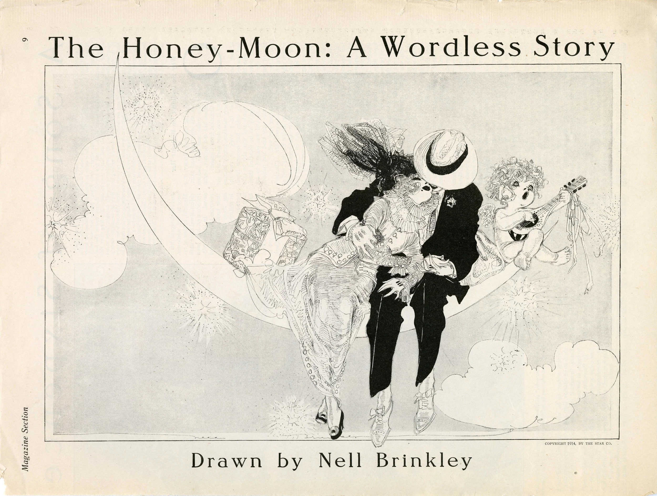 Nell Brinkley, "The Honey-Moon: A Wordless Story". 1914.