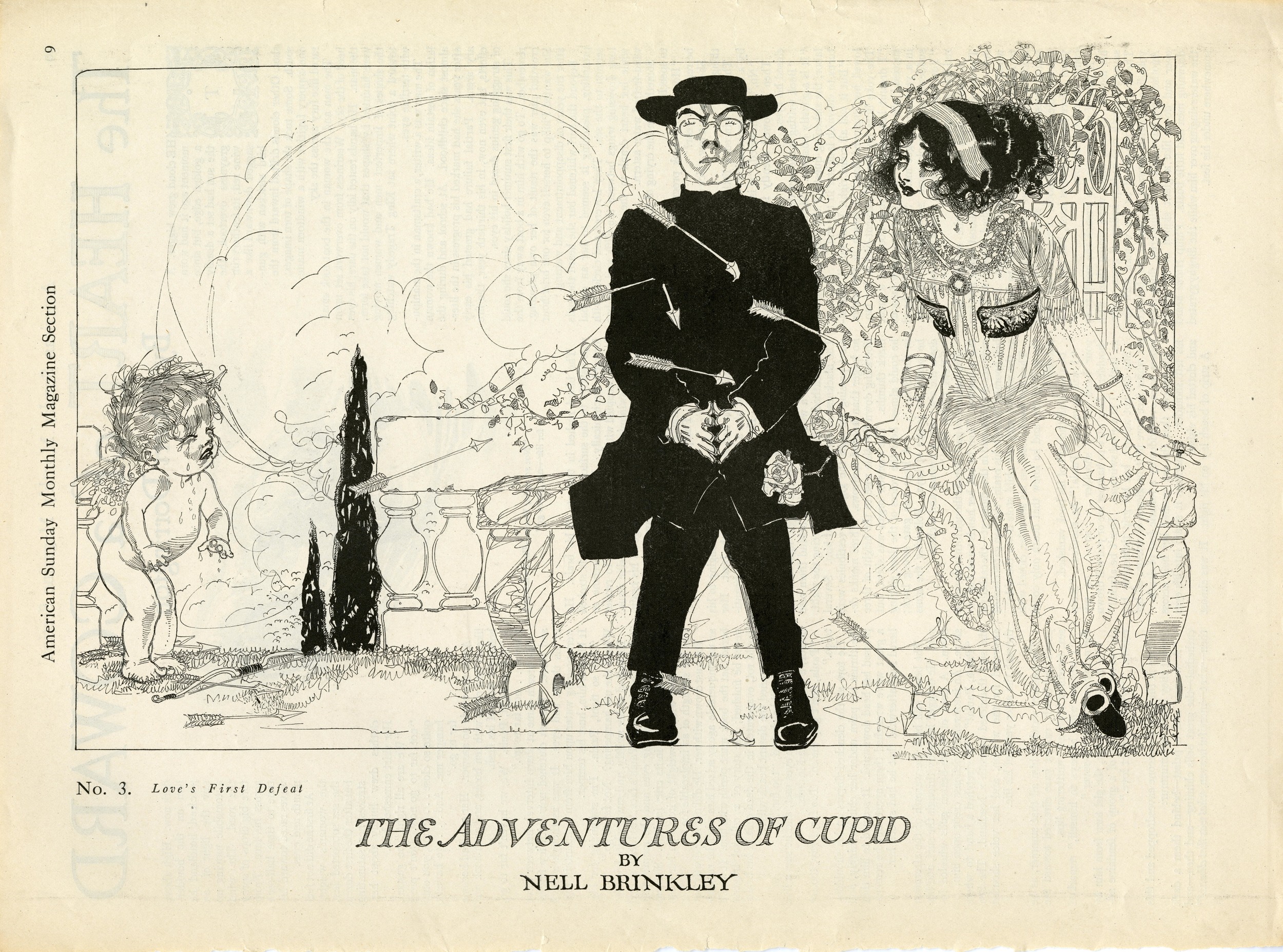 Nell Brinkley, "The Adventures of Cupid". American Sunday Monthly Magazine.