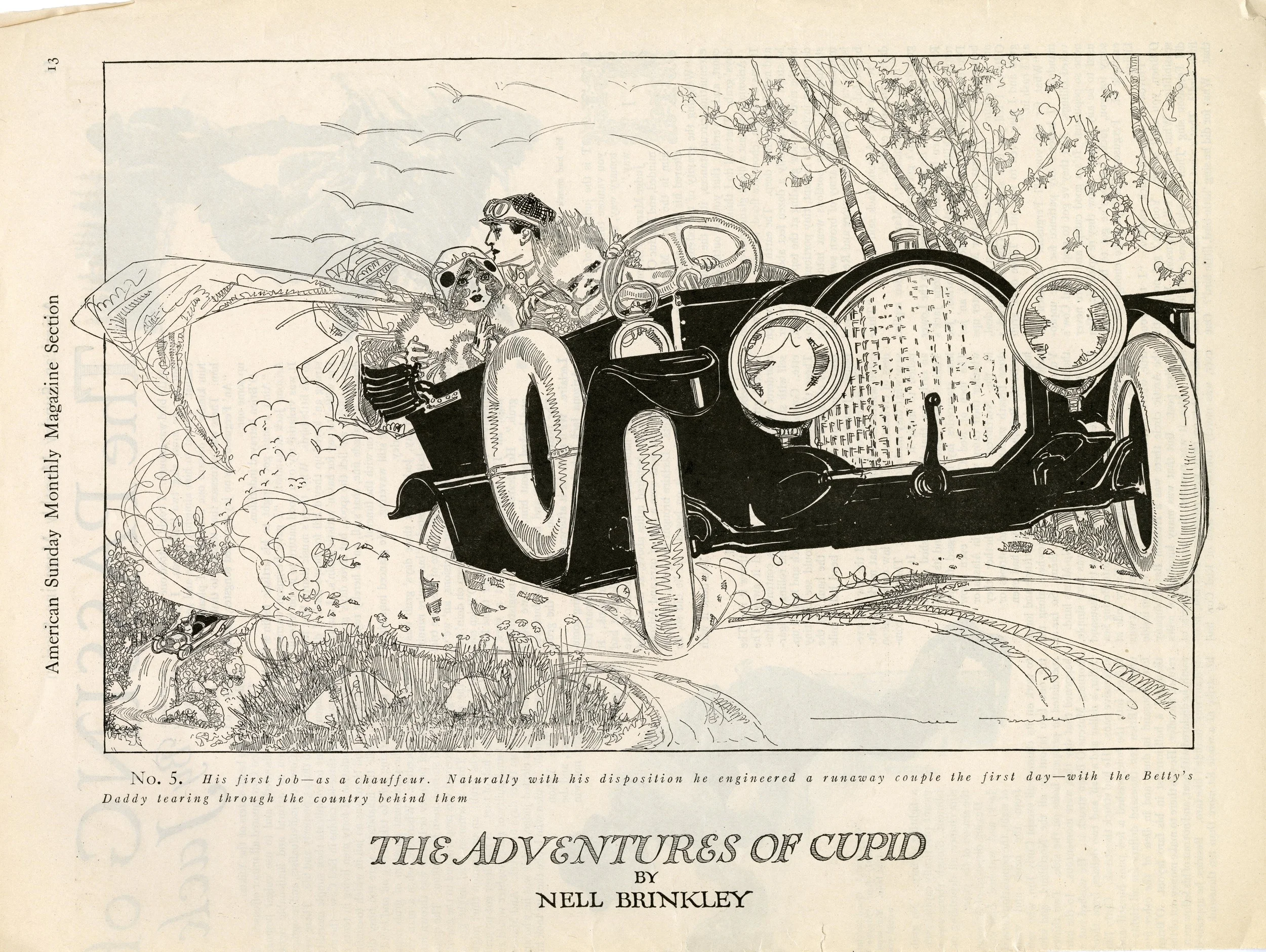 Nell Brinkley, "The Adventures of Cupid". American Sunday Monthly Magazine.