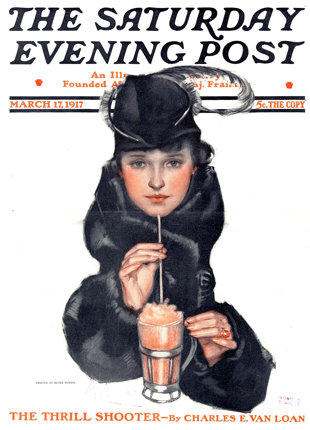 Neysa McMein, Cover Illustration for The Saturday Evening Post . March 17, 1917.