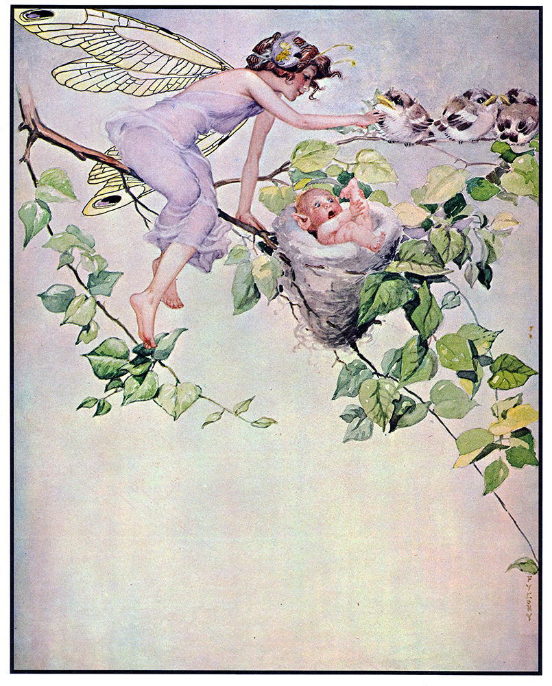 FY Cory, a piece from " Fairy Series " . Watercolor painting. 1930.