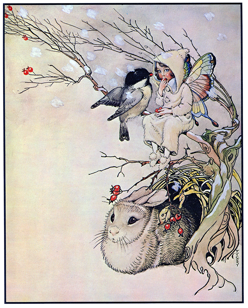 FY Cory, a piece from " Fairy Series " . Watercolor painting. 1930.