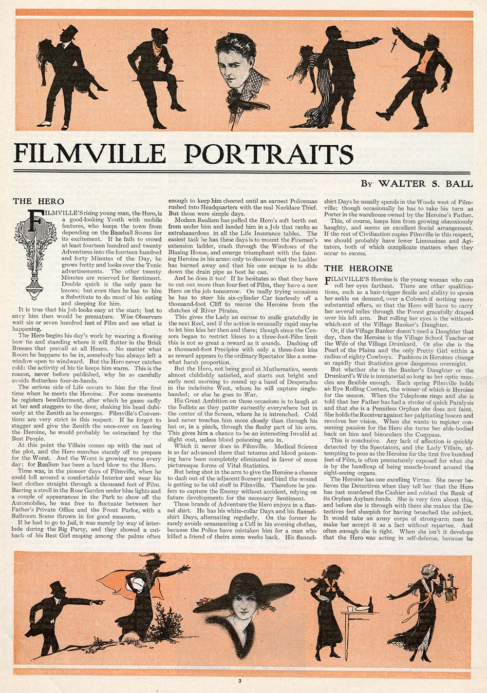 Jessie Gillespie, accompanying illustrations for an article in The Sunday Magazine. 