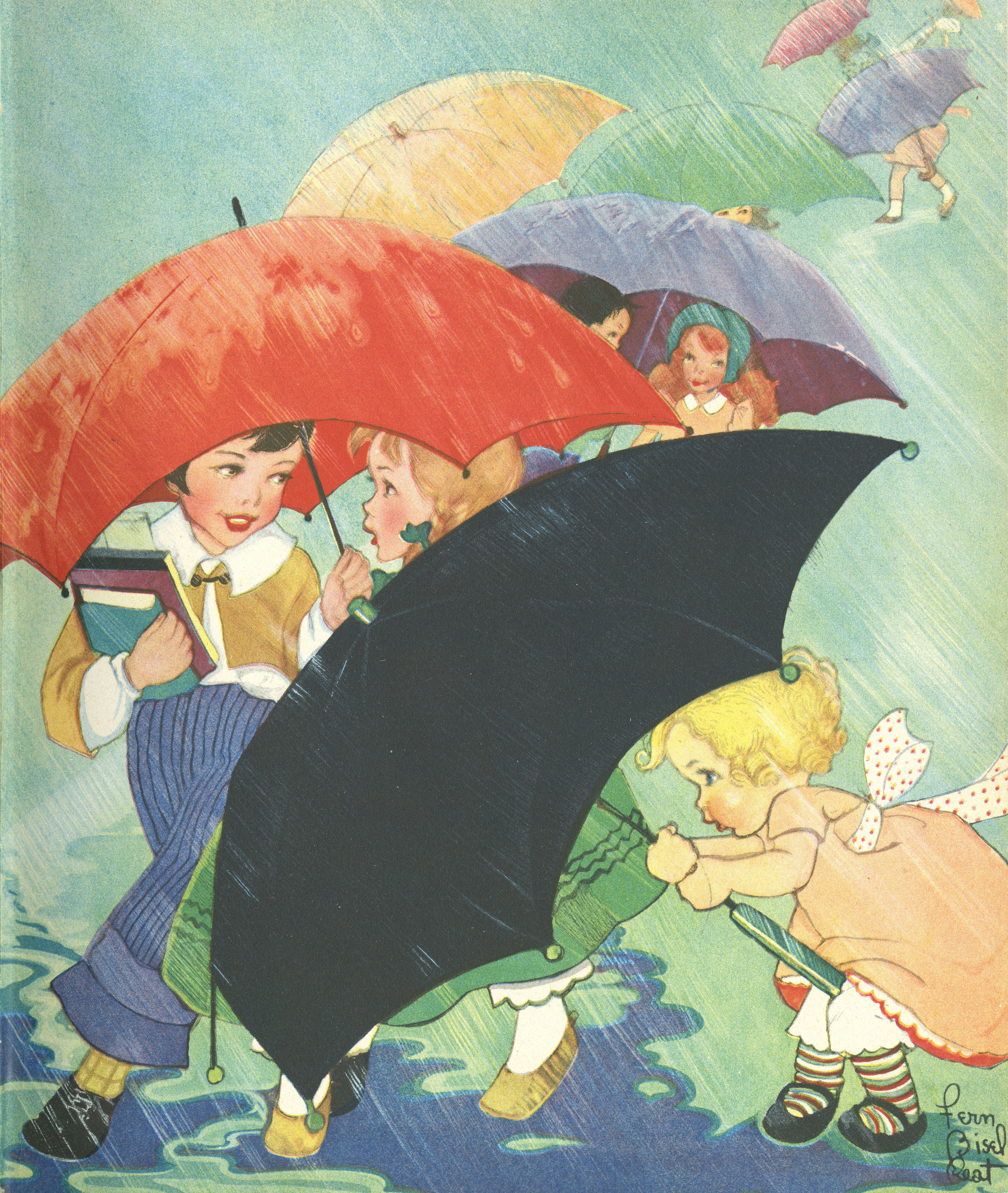 Fern Bisel Peat, Child's Garden of Verses by Robert Louis Stevenson . Published by Saalfield Publishing Company in 1940. 