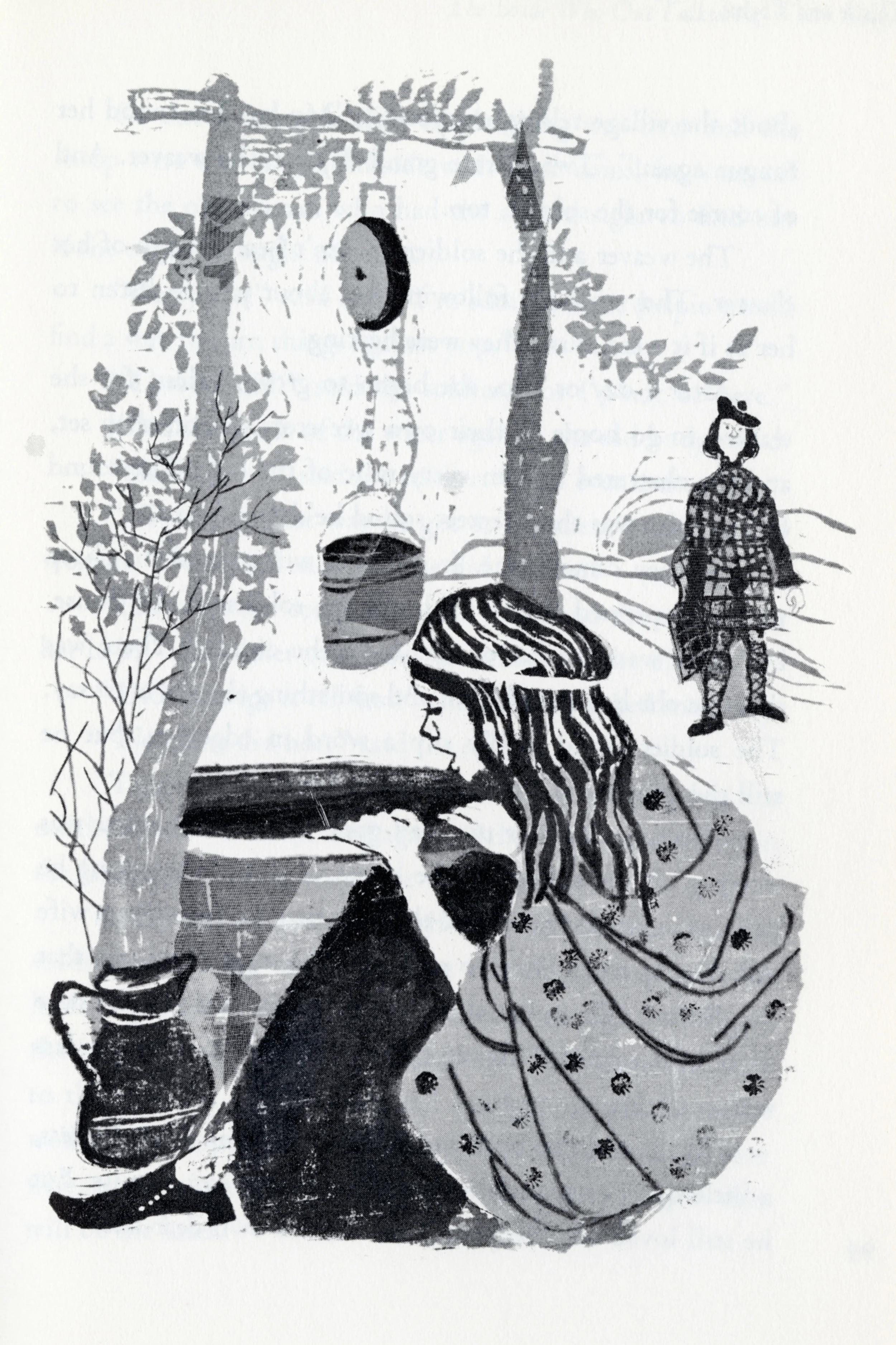 Evaline Ness, illustration from Thistle and Thyme: Tales and Legends from Scotland . 