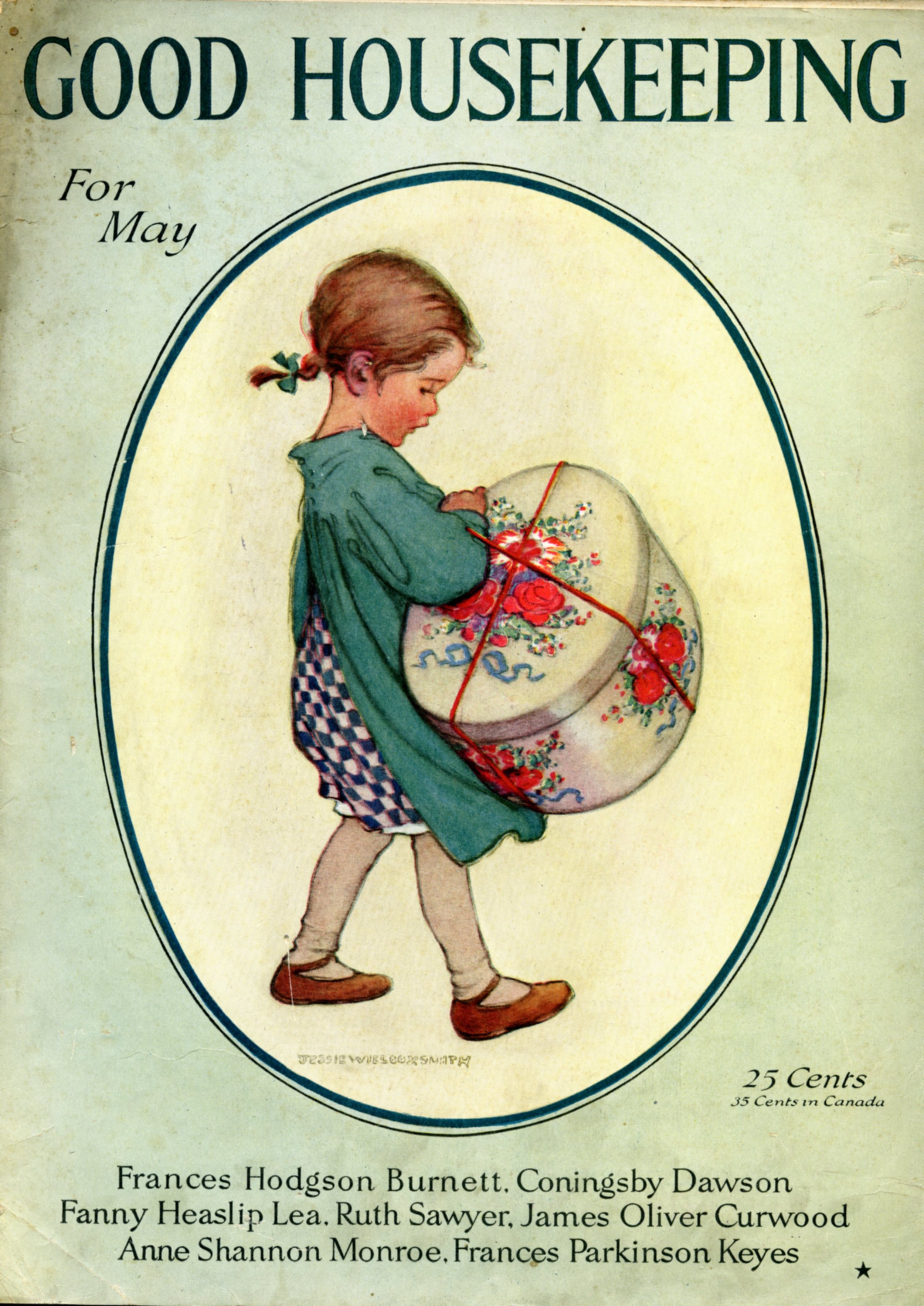 Jessie Wilcox Smith, cover for Good Housekeeping Magazine. May 1921.
